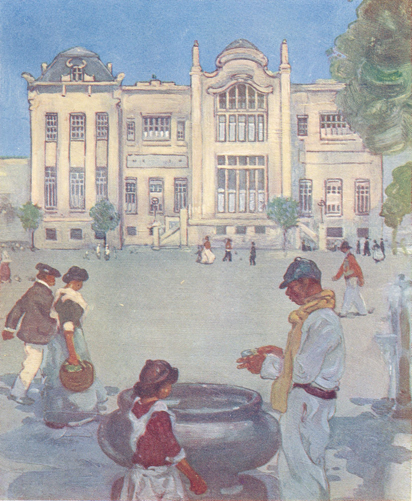 BRAZIL. The Penteado Institute, Sao Paulo 1908 old antique print picture